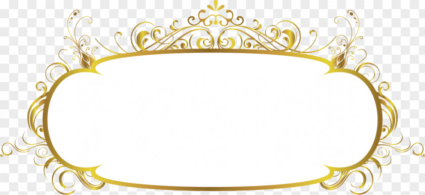 Gold Frame Picture PNG