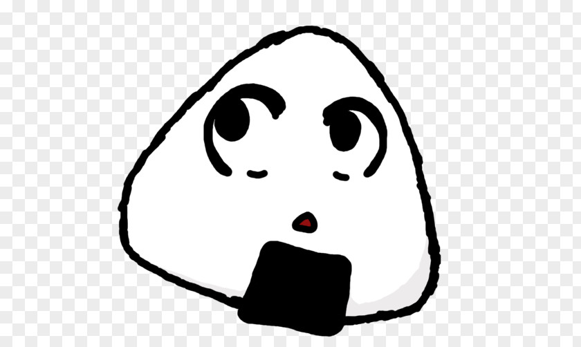 Onigiri Snout White Character Clip Art PNG