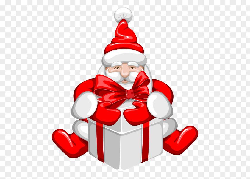 Santa Claus Label Christmas PNG