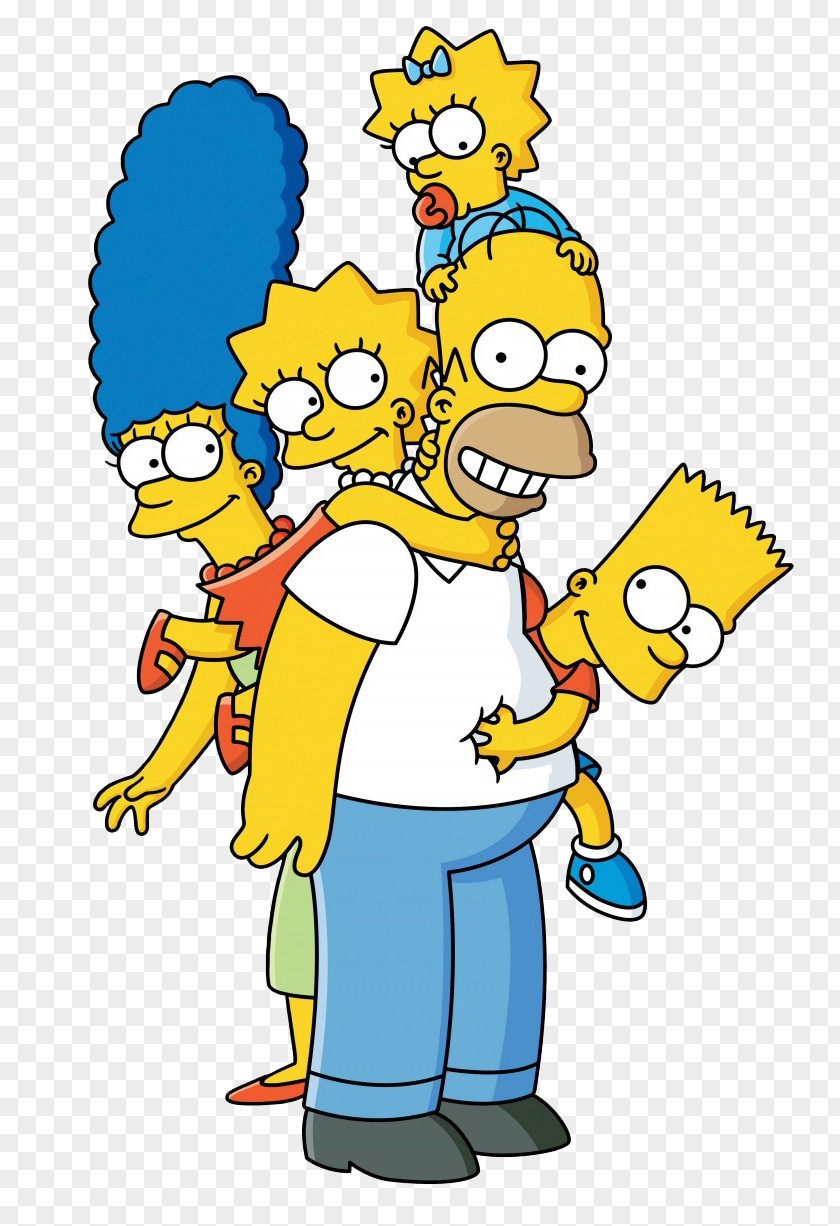 Simpsons Homer Simpson Marge Lisa Bart Maggie PNG