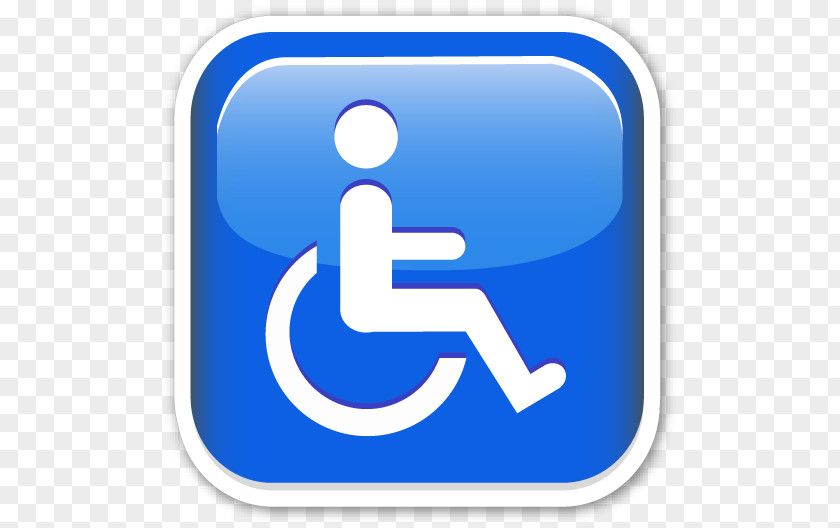 Wheelchair Disability Emoji Image Disabled Parking Permit PNG