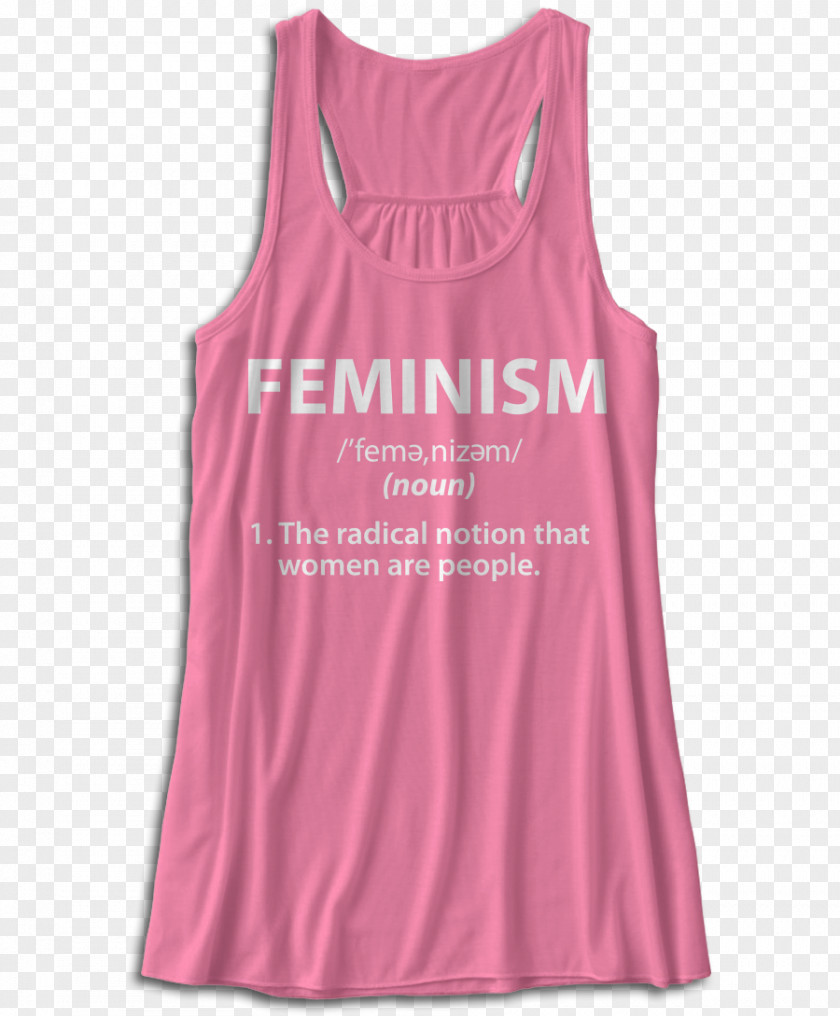Feminism Definition Sleeveless Shirt T-shirt Active Tank M PNG