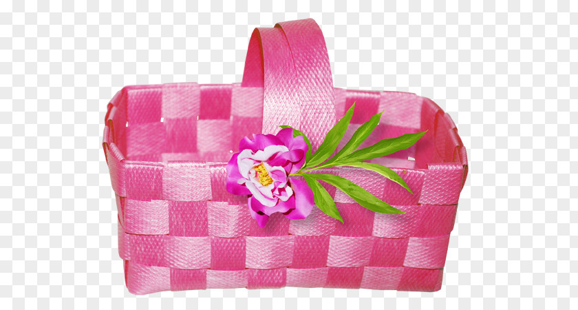 Pink Image Design Basket PNG