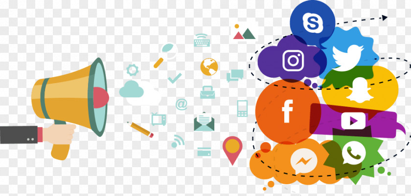 Social Media Marketing Networking Service PNG