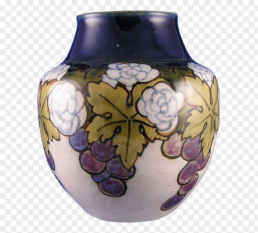 Vase Ceramic Pottery Urn Grape PNG