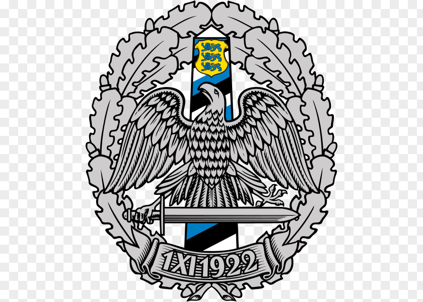 Almond Badge Frame Estonian Border Guard Police And Board Piirivalveamet PNG