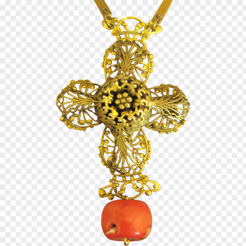 Filigree Locket Gold Body Jewellery PNG