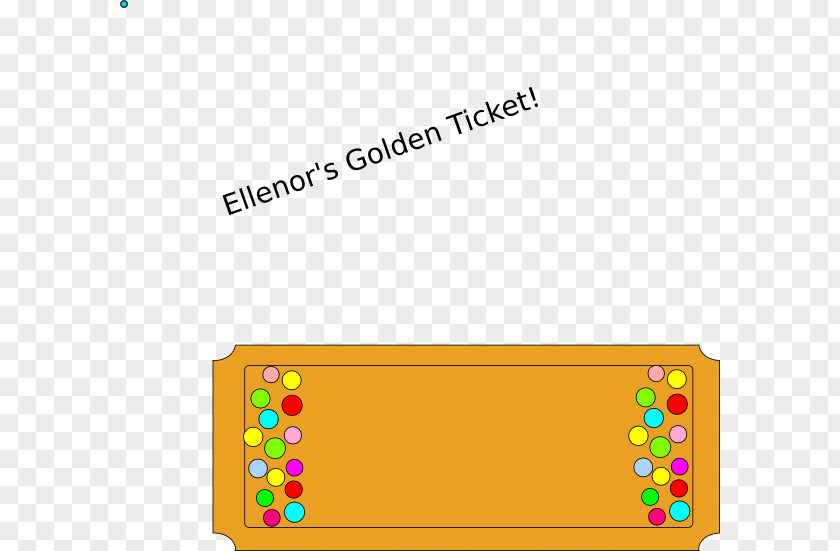 Golden Ticket The Willy Wonka Candy Company Bar Clip Art PNG