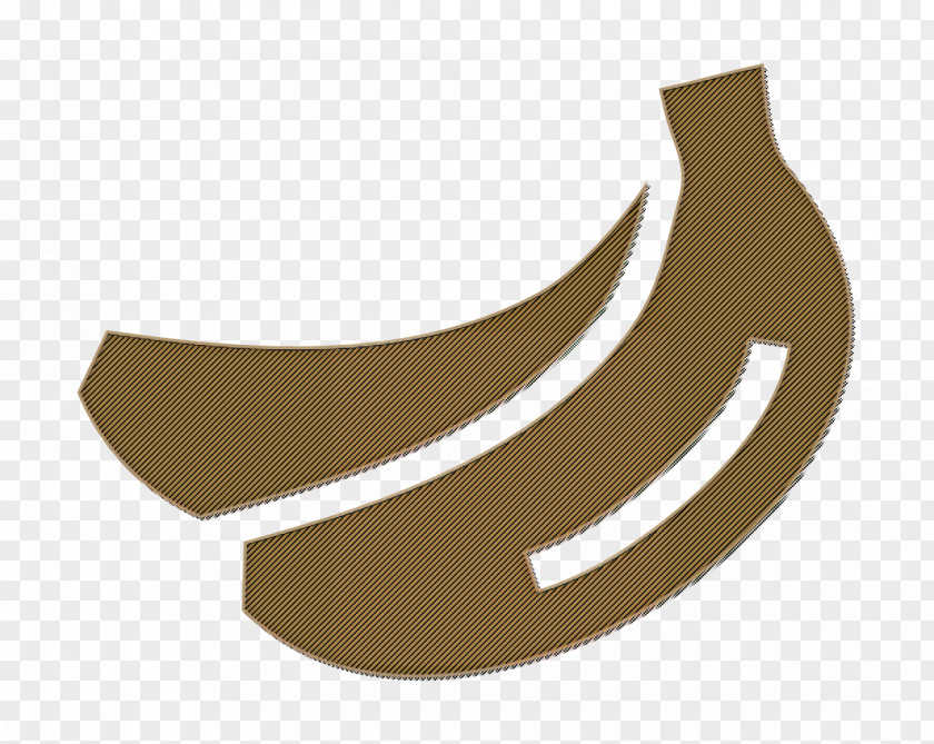 Logo Beige Banana Icon Bunch Fruit PNG