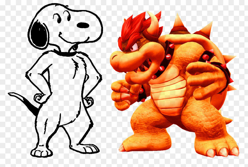 Mario Bowser Jr. Snoopy Super World New Bros. Wii PNG