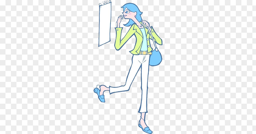 Women Ready To Go Mirror Cartoon Illustration PNG