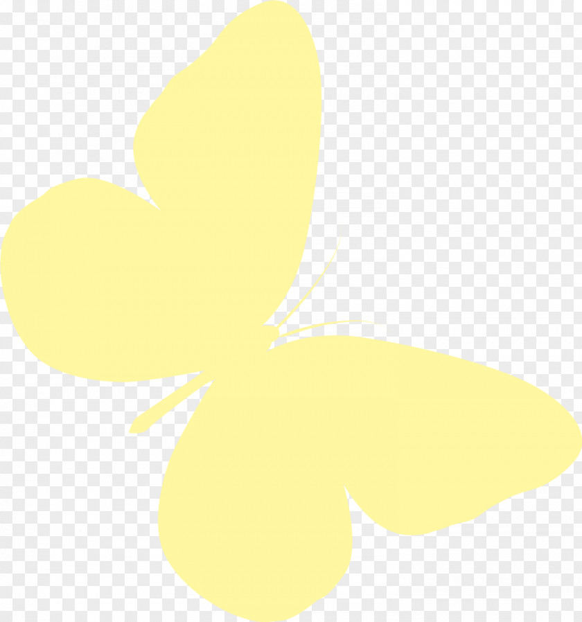 Yellow Cartoon Butterfly Insect PNG