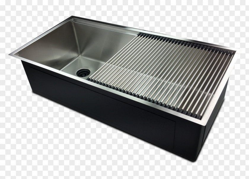 Sink Kitchen Stainless Steel Drain Bowl PNG