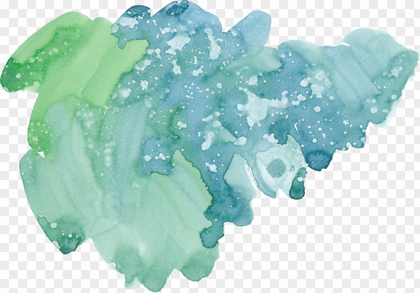 Painting Watercolor Green Ink PNG