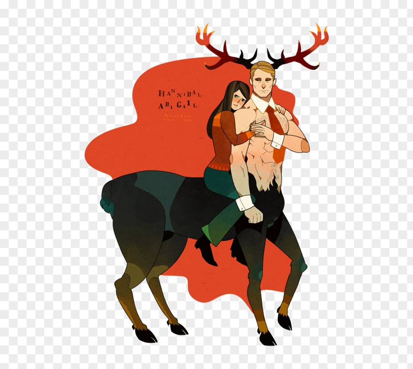 Reindeer Hannibal Lecter Will Graham Fan Art PNG