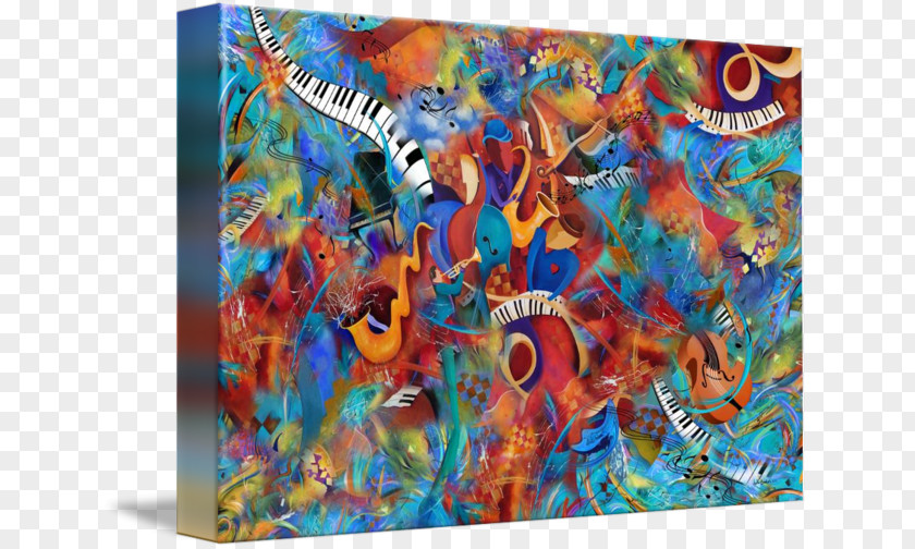 Trumpet Modern Art Painting Imagekind PNG