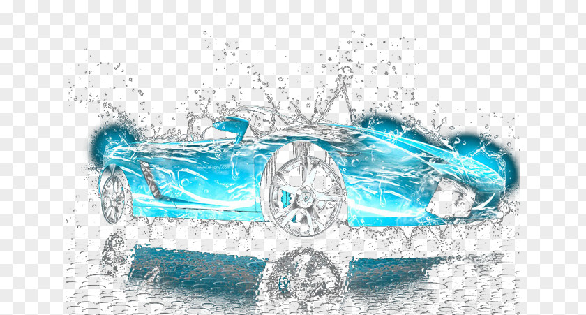 Car Turquoise Water PNG