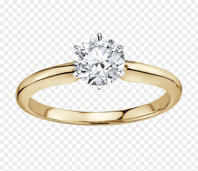 Diamond Engagement Ring Solitaire Jewellery PNG