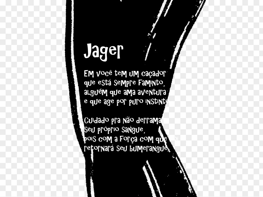 Jager Shoe White Font PNG