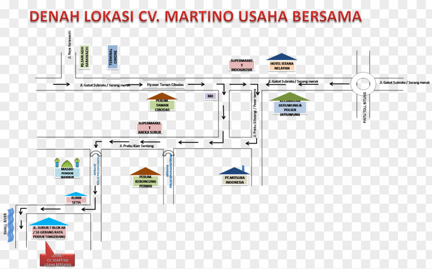 Lokasi Denah Usaha Bersama Jalan Subur 7 Aminudin Kantor Pos Pondok Makmur Istana Nelayan Resto & Cafe PNG