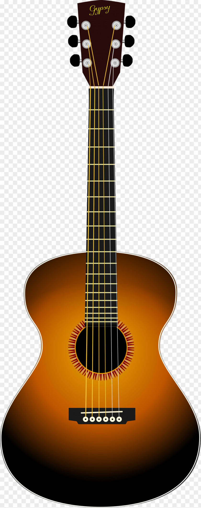 Sunburst Gibson Flying V Steel-string Acoustic Guitar Clip Art PNG