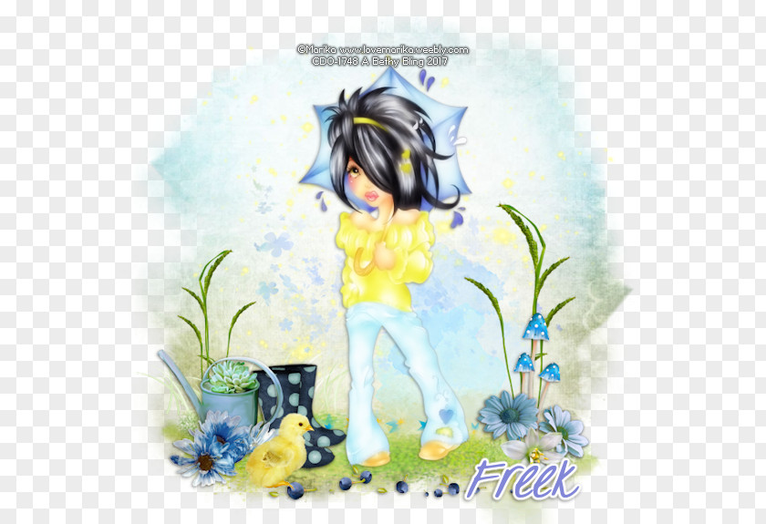 Fairy Floral Design Watercolor Painting Desktop Wallpaper PNG