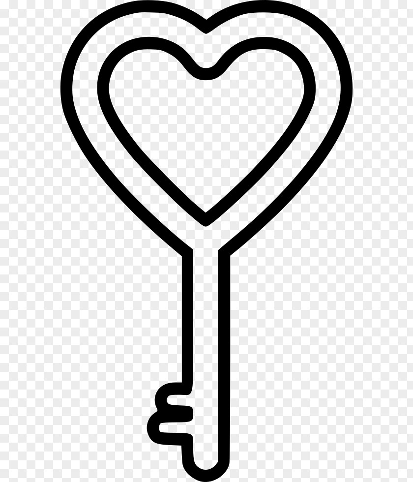 Heart Key Clip Art PNG