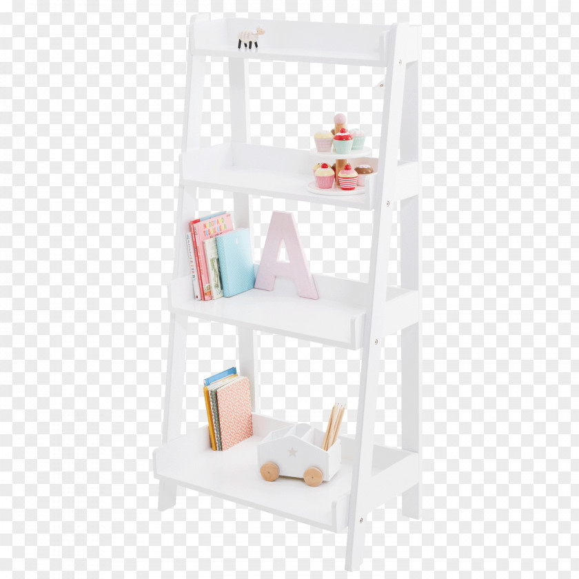 Ladder Bookcase Shelf Product Design PNG