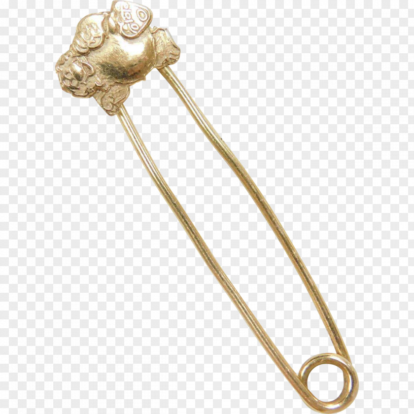 Gold Body Jewellery Ring Safety Pins PNG