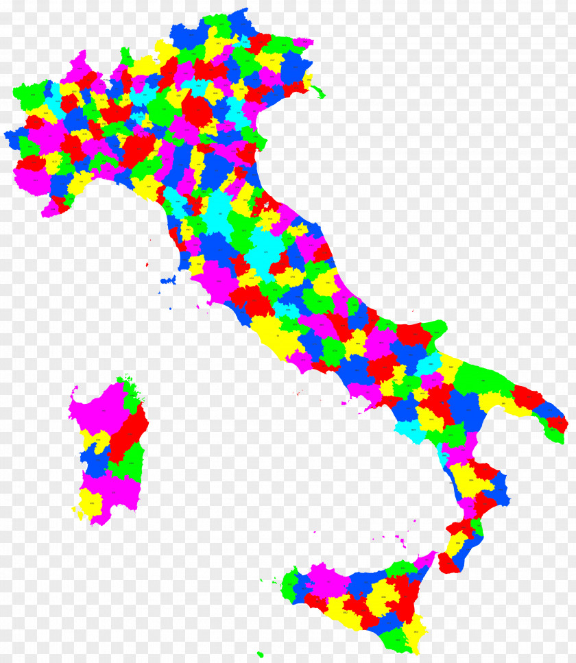 Map Regions Of Italy Telephone Numbering Plan Clip Art PNG
