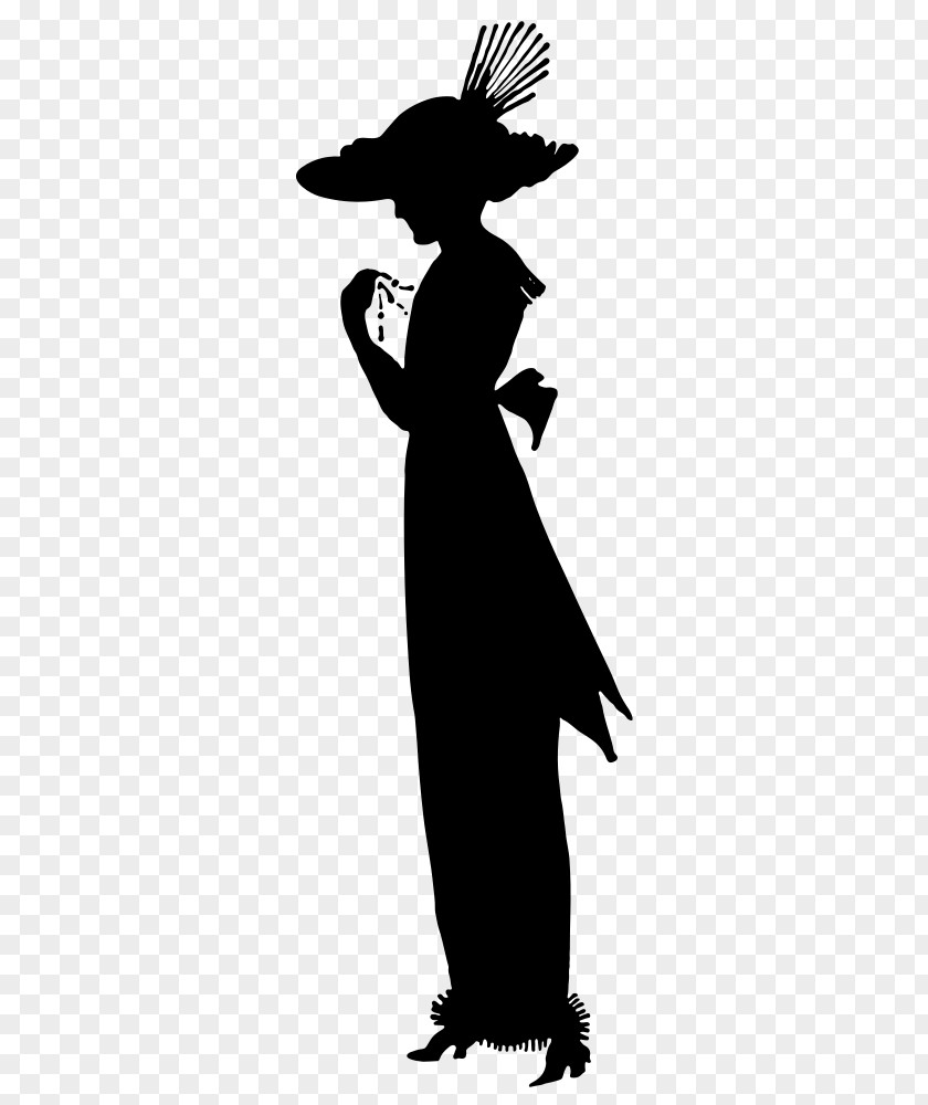 Silhouette Edwardian Era History Of Western Fashion Design PNG