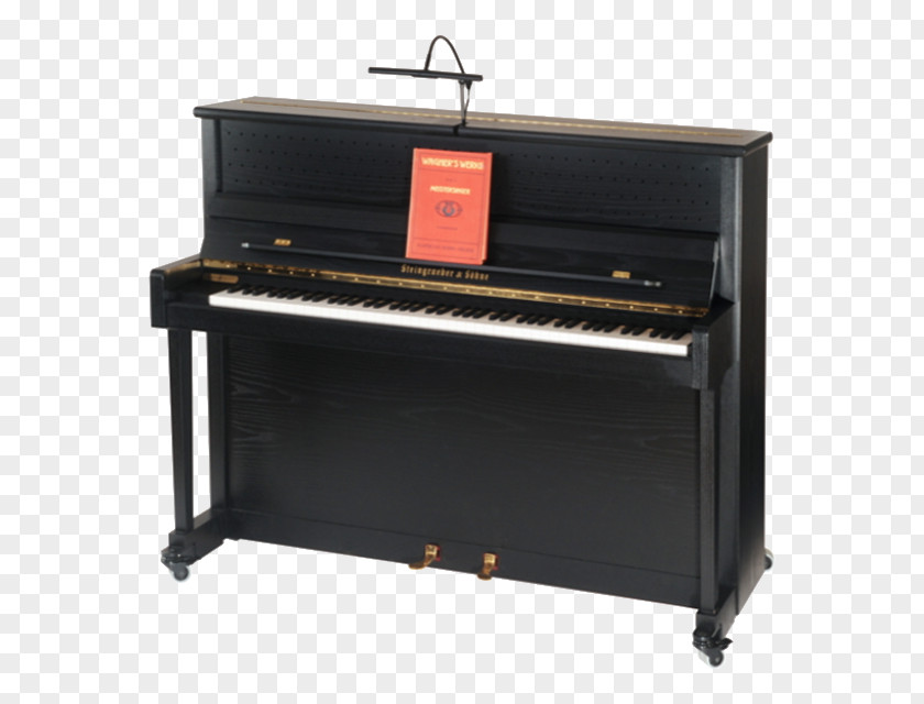 Upright Piano Digital Electric Musical Keyboard Fortepiano Player PNG