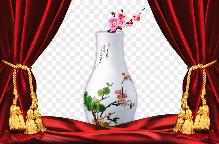China Wind Exquisite Porcelain Publicity Advertising Google Images Poster PNG