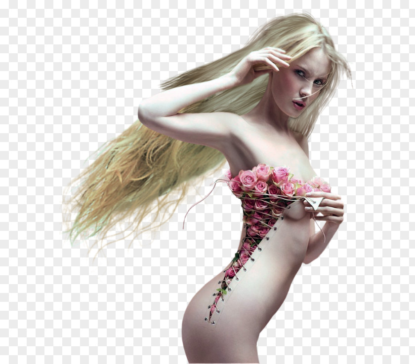 Woman Flower Fashion Idea PNG