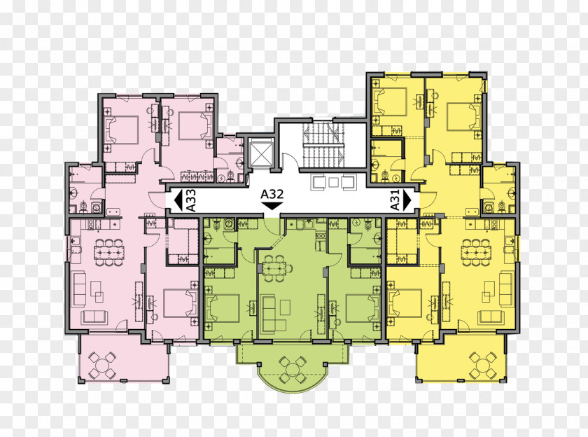 Angle Floor Plan Square PNG