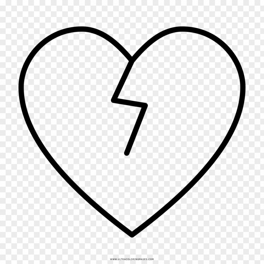 Blackandwhite Coloring Book Line Art Heart Symbol PNG