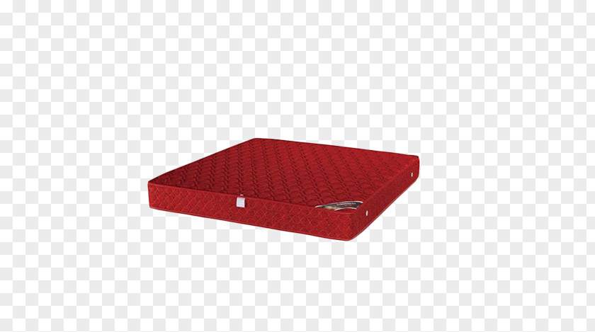 Comfortable Mattresses Rectangle Red PNG