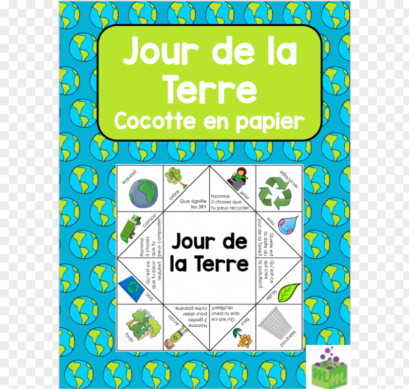 Earth Day Paper Fortune Teller Cooties School PNG