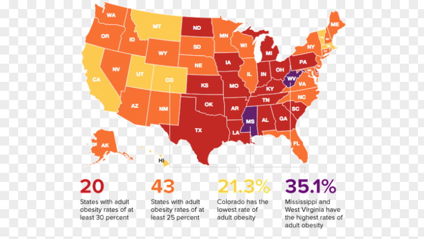 Obesity In The United States U.S. State Overweight PNG in the state Overweight, childhood obesity clipart PNG