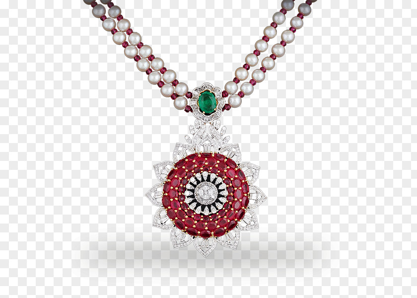 Ruby Locket Necklace Jewellery Gemstone PNG