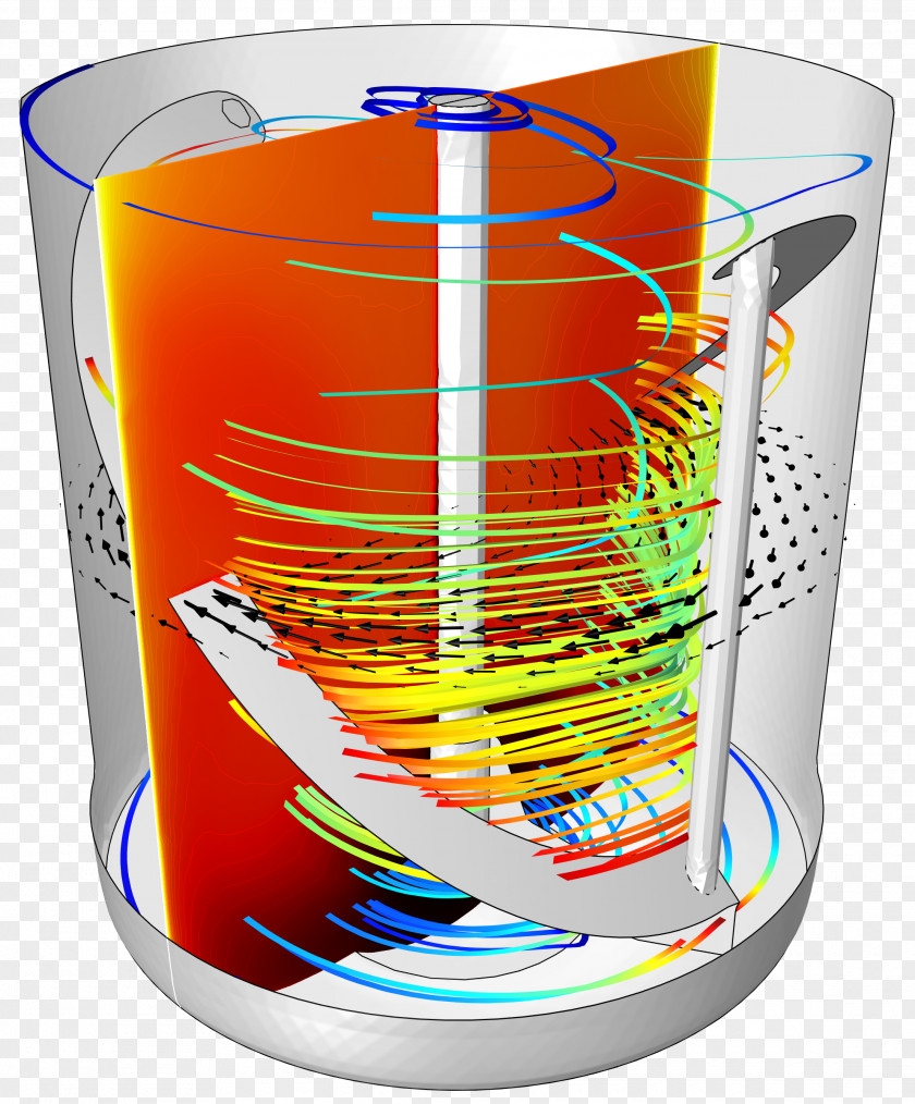Fluid Dynamics COMSOL Multiphysics Chemical Reactor Simulation Software PNG