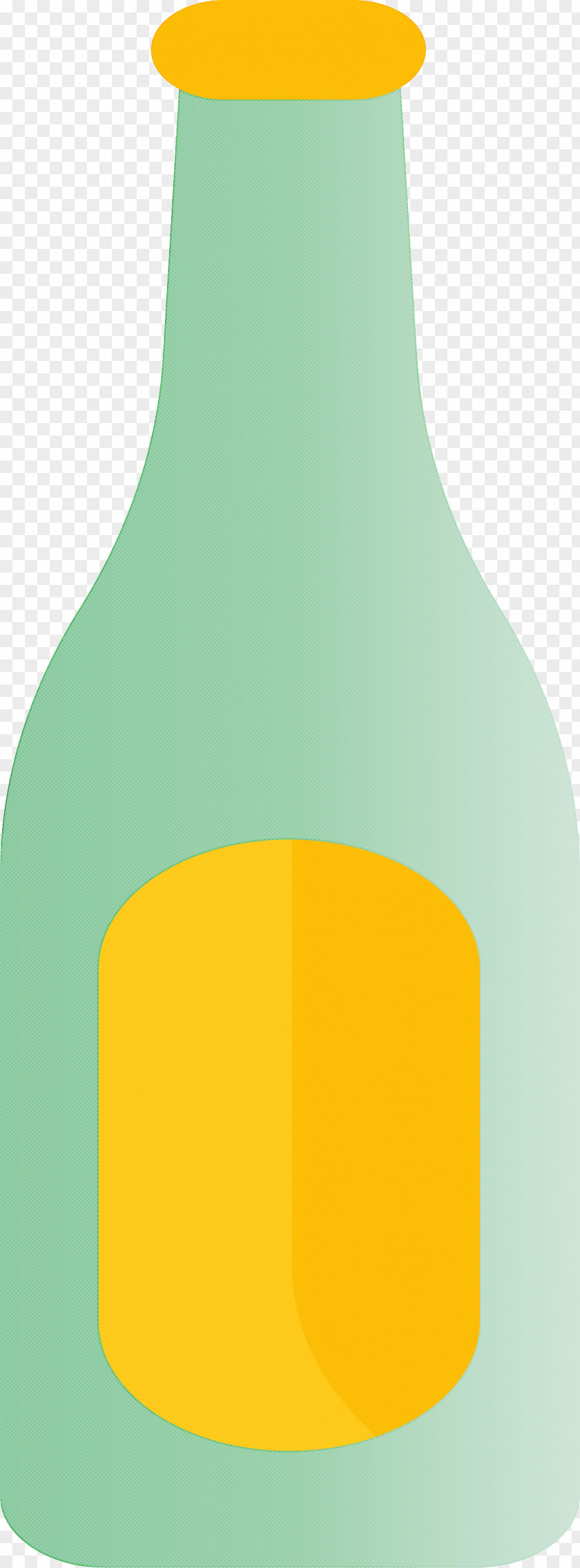 Glass Bottle Yellow Angle Font PNG