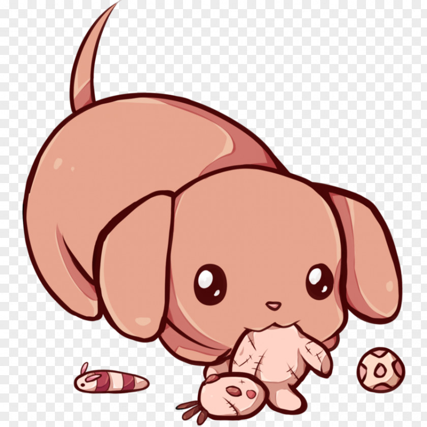 Kawaii Dachshund Pug Puppy Cuteness Wallpaper PNG