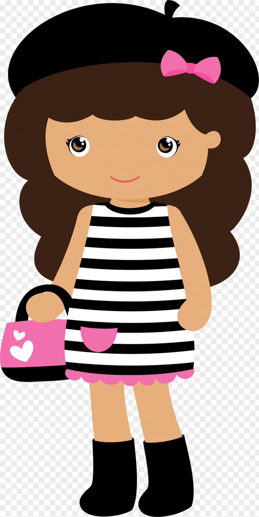 Kids Cartoon Doll Paris Drawing Clip Art PNG