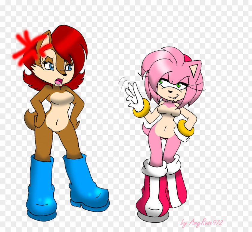 Sonic The Hedgehog Amy Rose Princess Sally Acorn Beauty Supply LLC PNG