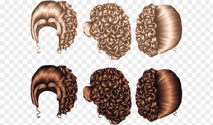Hair Hairstyle Capelli Coloring Brown PNG
