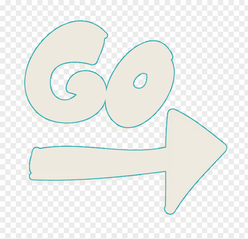Handmade Go Signal With Right Arrow Icon PNG