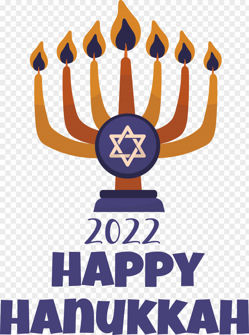 Happy Hanukkah Lighting Dreidel Sufganiyot PNG