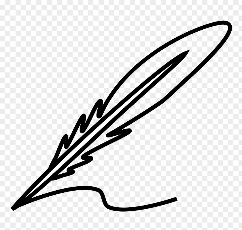 Quill Cliparts Feather Black And White Clip Art PNG