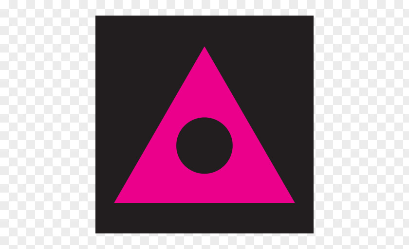 Triangle Pink M Font PNG